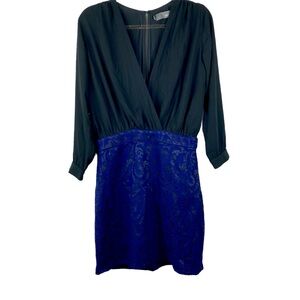 MYNE Ashley Ann Sheer Long Sleeve Mini Dress